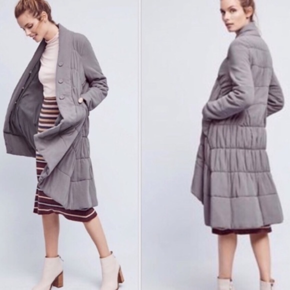 ANTHROPOLOGIE Cartonnier Puffed Seattle Coat - Picture 1 of 8